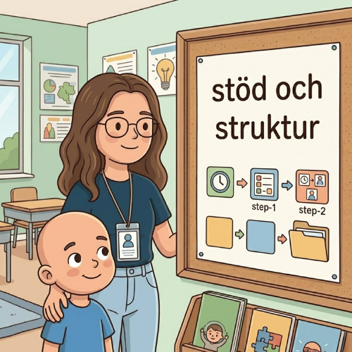 Stöd och struktur gör vardagen mer förutsägbar och mindre energikrävande för barn med NPF. Här hittar du enkla sätt att skapa tydlighet, lugn och trygghet och material som hjälper dig att komma igång direkt.