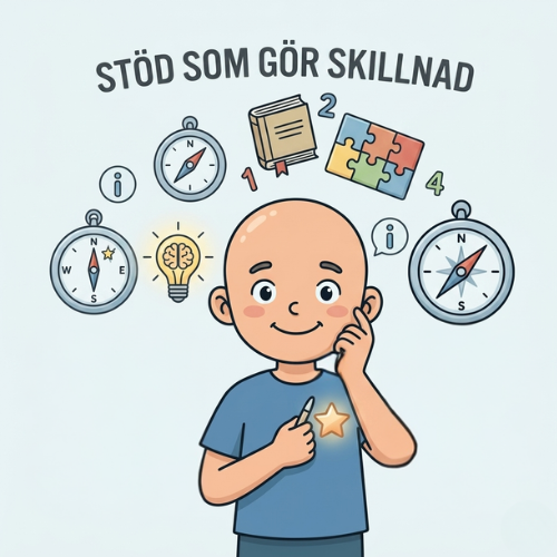 Stöd som gör skillnad Små anpassningar i vardagen kan skapa stor trygghet. Tydliga rutiner, visuellt stöd och förutsägbara övergångar gör det lättare för barnet att förstå vad som händer och vad som förväntas. Lugna miljöer, anpassade instruktioner och rimliga krav utifrån barnets energi och förmåga kan göra hela dagen mer hanterbar.